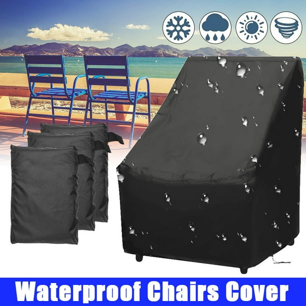 Waterproof Garden Chair Cover Outdoor Yard Furniture Protection 64x64x120/70cm